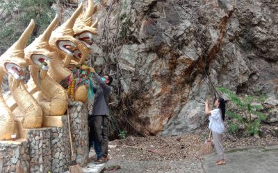 จิตอาสาพัฒนาวัด ณ วัดเขาชะโงก (พระพุทธฉาย) จ.นครนายก